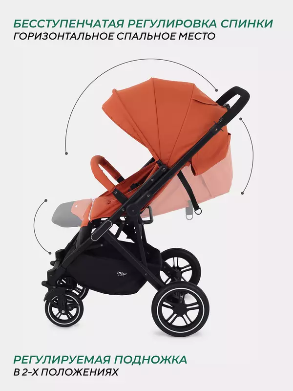 Коляска прогулочная Mowbaby Turbo 2.0 Brown